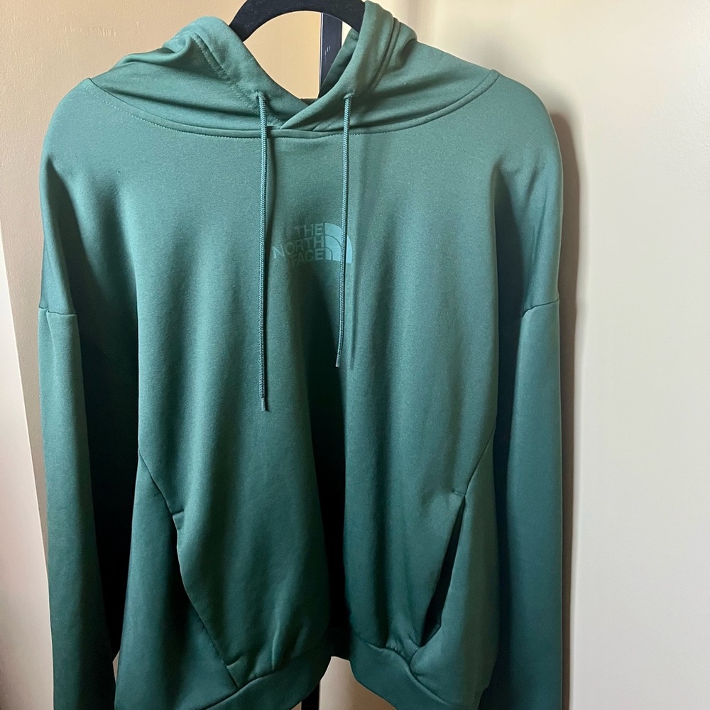 The North Face Green Sweatshirt Soft Cotton Blend Hoodie